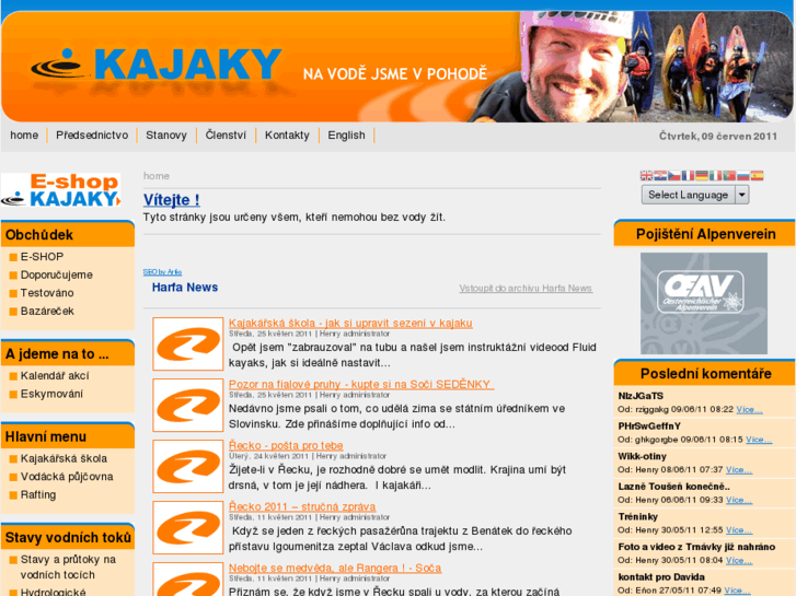 www.kajaky.cz