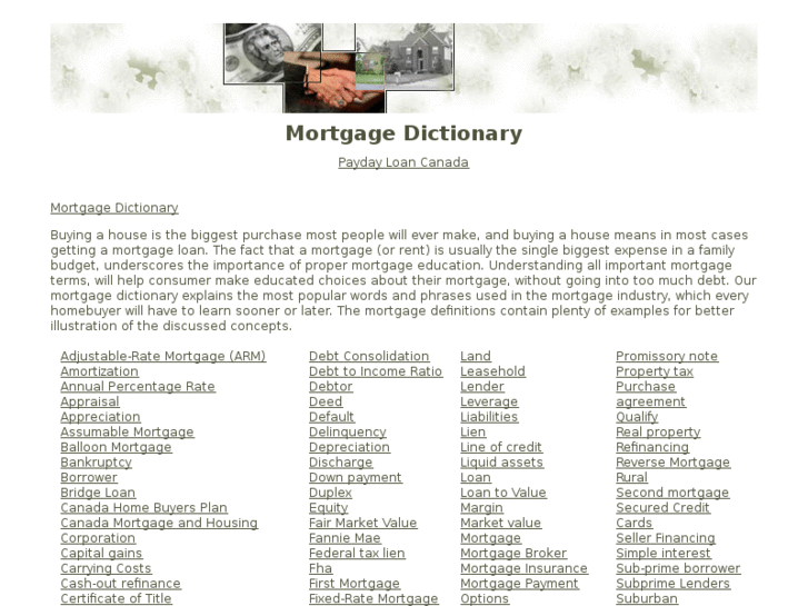 www.mortgagedictionary.net