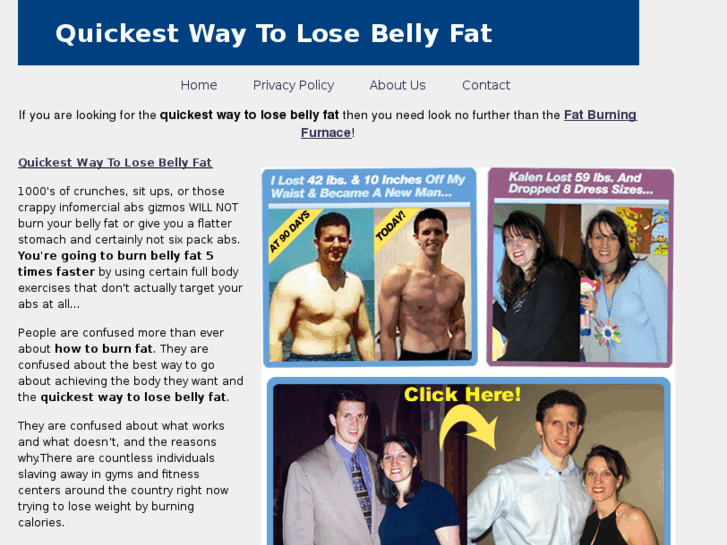 www.quickestwaytolosebellyfat.com