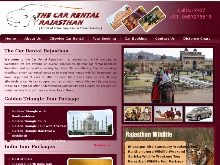 www.thecarrentalrajasthan.com