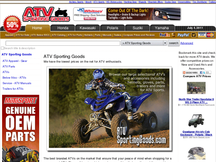 www.atvsportinggoods.com