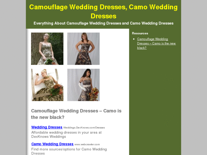 www.camouflageweddingdresses.org