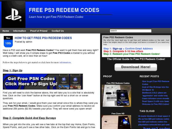 www.freeps3redeemcodes.com