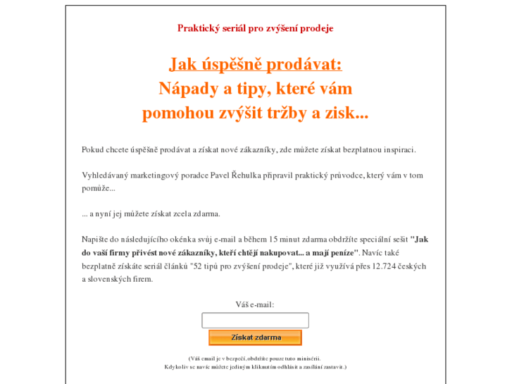 www.jakuspesneprodavat.cz