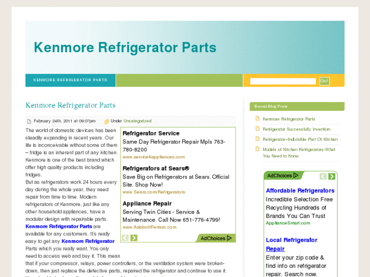 www.kenmorerefrigeratorparts.org