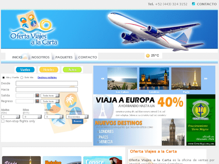 www.ofertaviajesalacarta.com