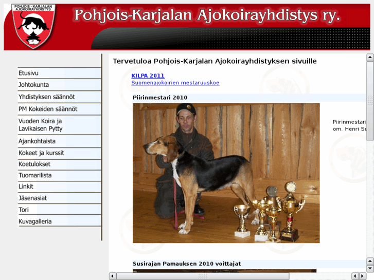 www.pohjois-karjalanajokoirayhdistys.com