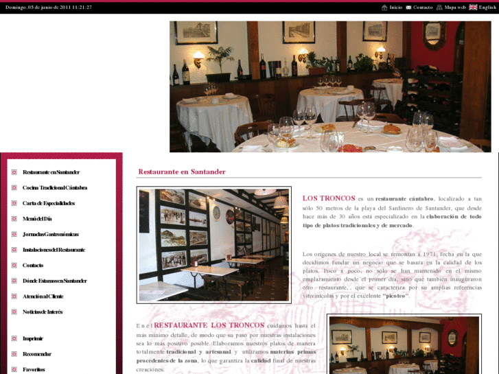 www.restaurantelostroncos.es