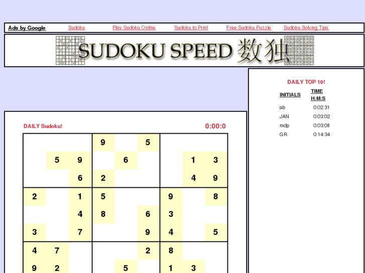 www.sudokuspeed.com