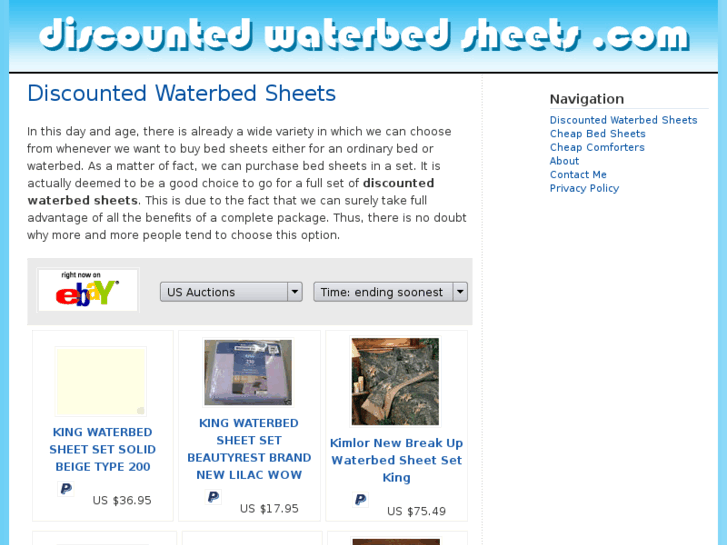 www.discountedwaterbedsheets.com