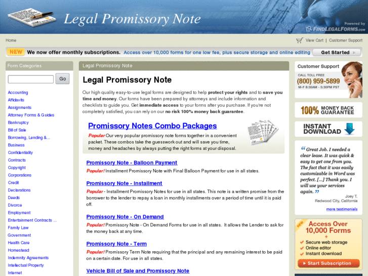 www.legalpromissorynote.com