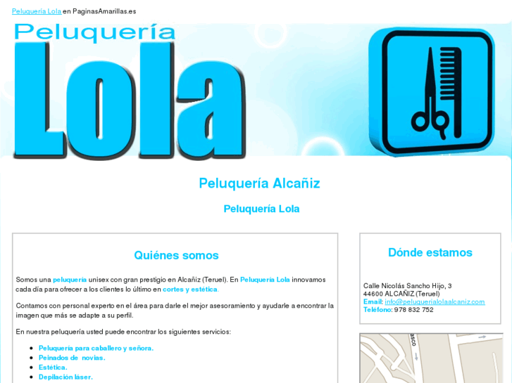 www.peluquerialolaalcaniz.com