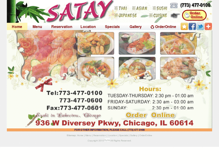 www.satayrestaurantonline.com