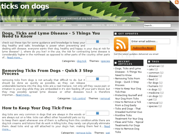 www.ticksondogs.net