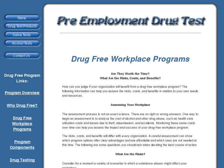 www.drugfreeworkplaceprogram.com