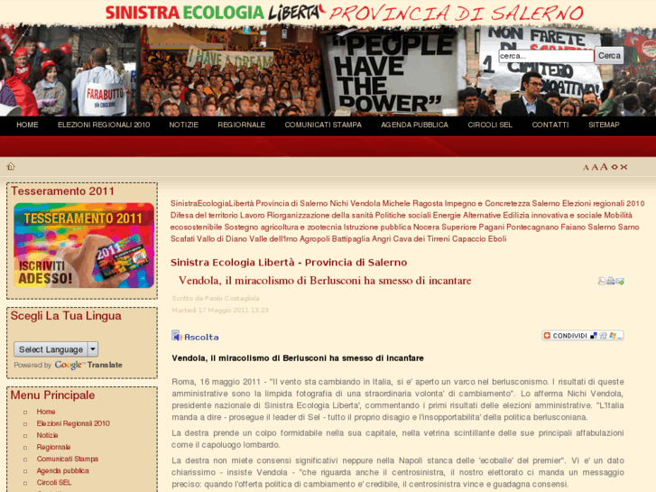 www.sinistraecologialibertasa.it