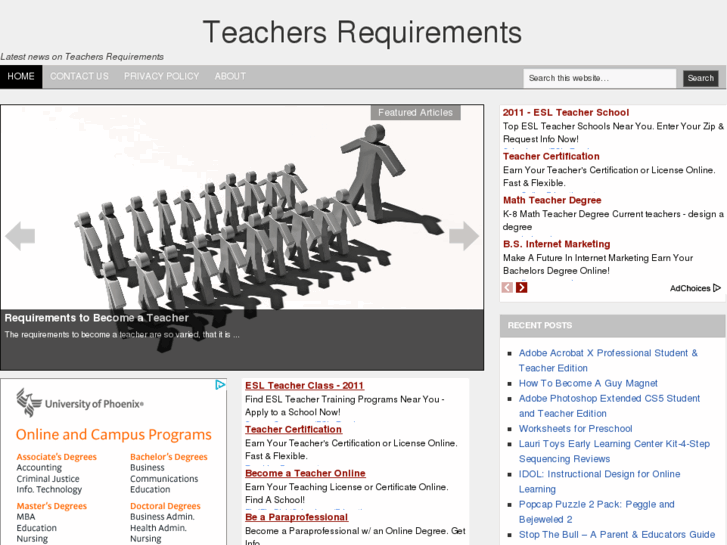 www.teachersrequirements.com