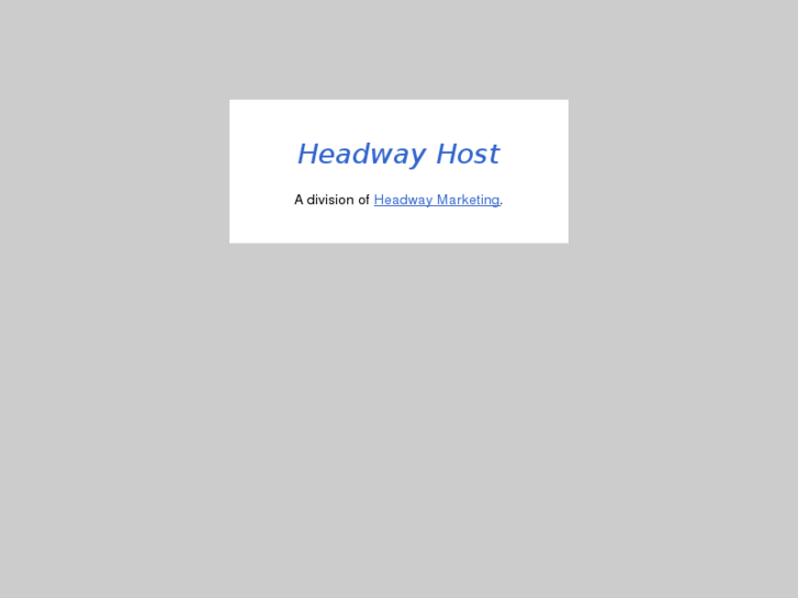 www.headwayhost.com