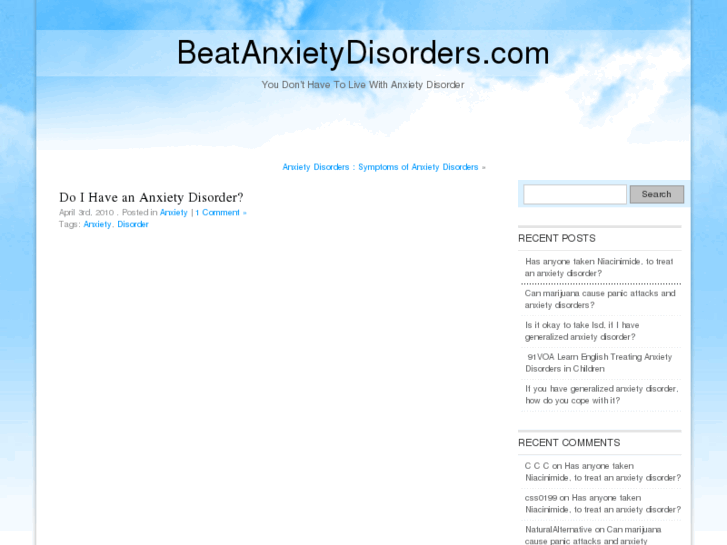 www.beatanxietydisorders.com