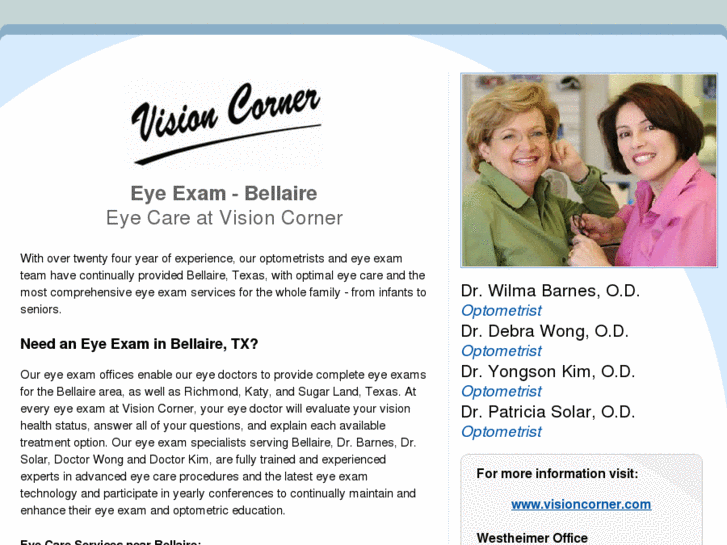 www.eyeexambellaire.com