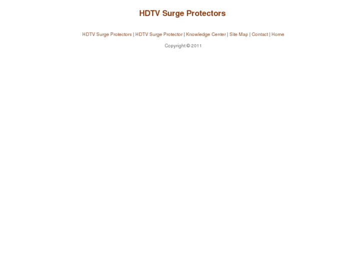 www.hdtvsurgeprotectors.com