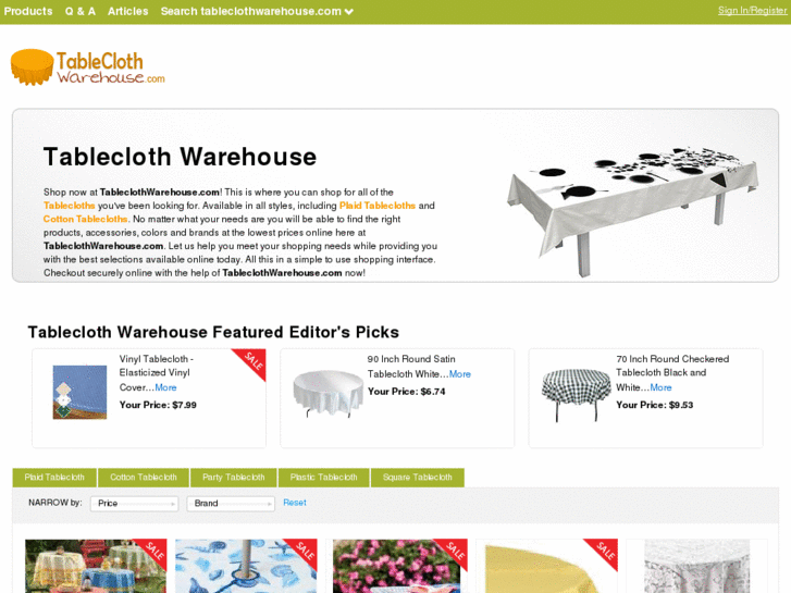 www.tableclothwarehouse.com