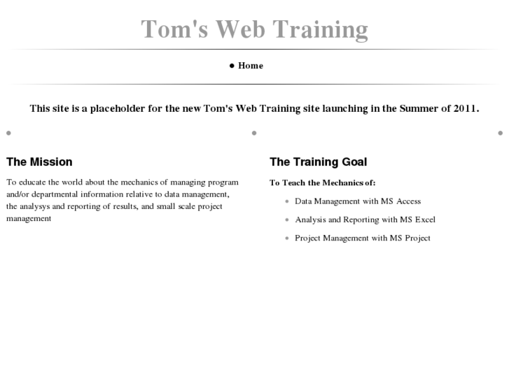 www.tomswebtraining.com