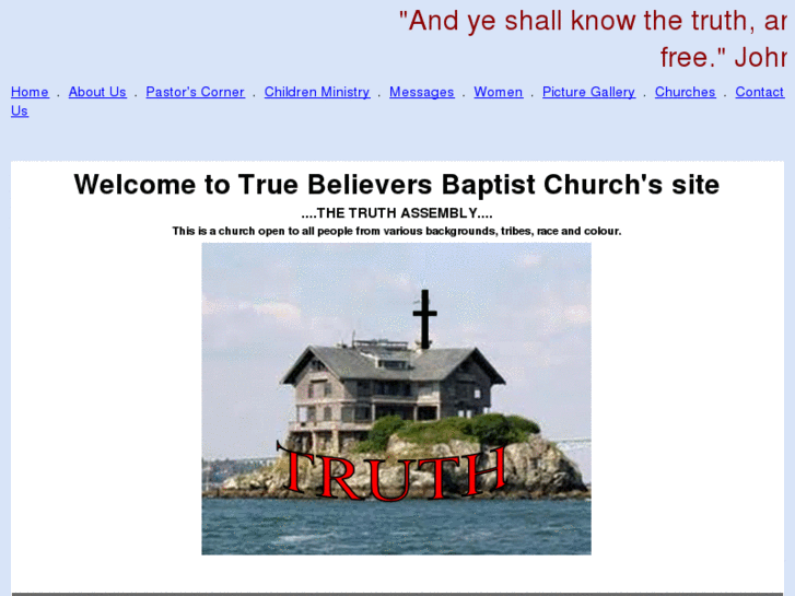 www.truebelieversbaptistchurch.org