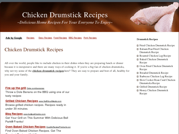 www.chickendrumstickrecipes.org