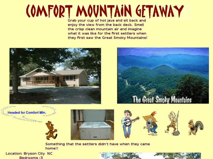 www.comfortmountaingetaway.com