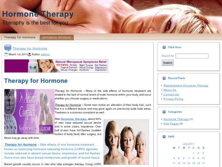 www.forhormonetherapy.com