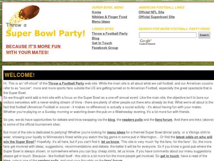 www.throwasuperbowlparty.com