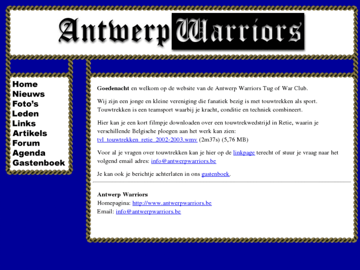 www.antwerpwarriors.be