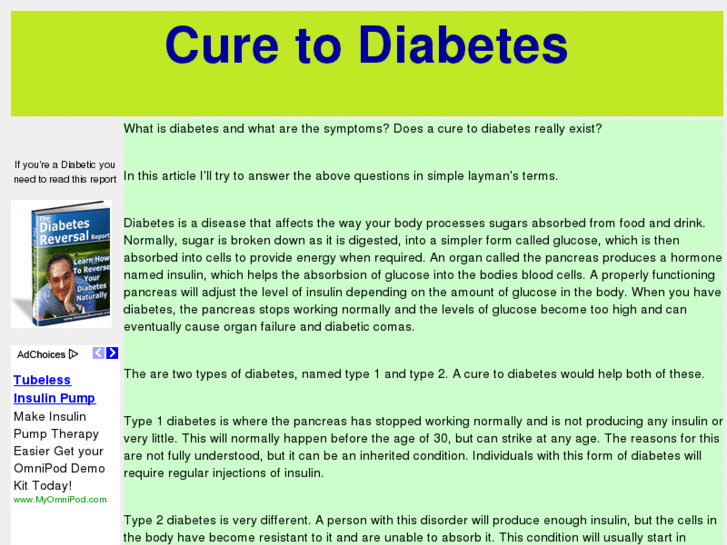 www.cure-to-diabetes.com