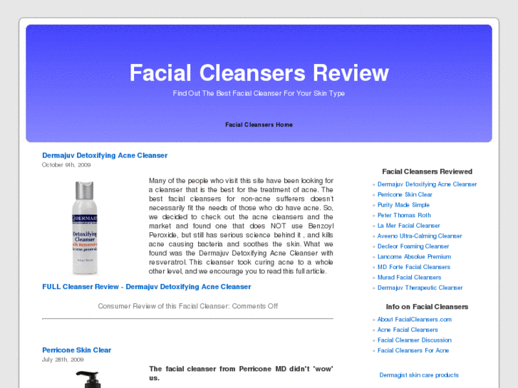 www.facialcleansers.com