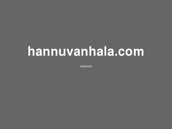 www.hannuvanhala.com