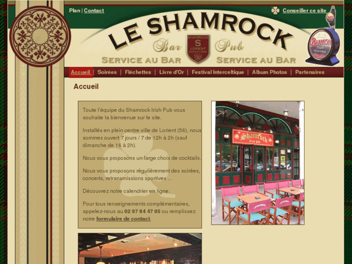 www.leshamrock-irish-pub.com