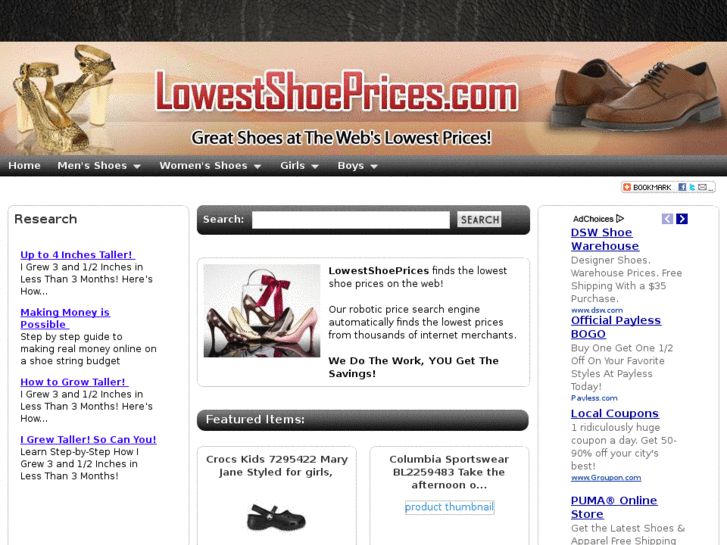 www.lowestshoeprices.com