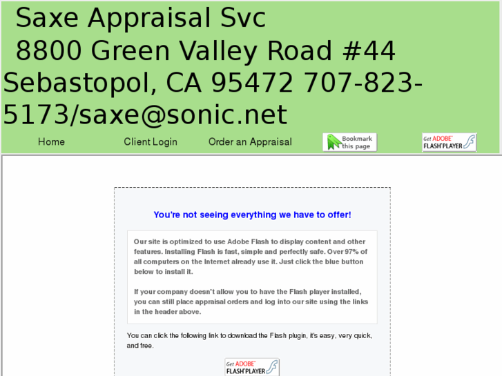 www.saxeappraisalservices.com