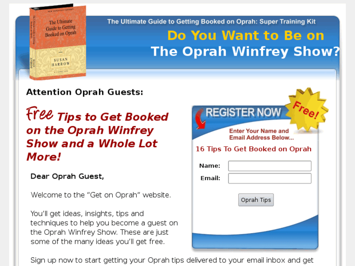 www.bookedonoprah.com