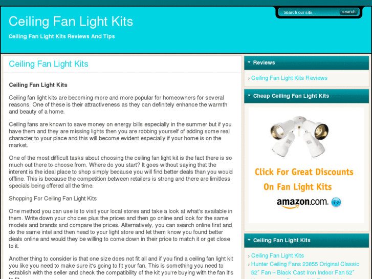 www.ceilingfanlightkits.net