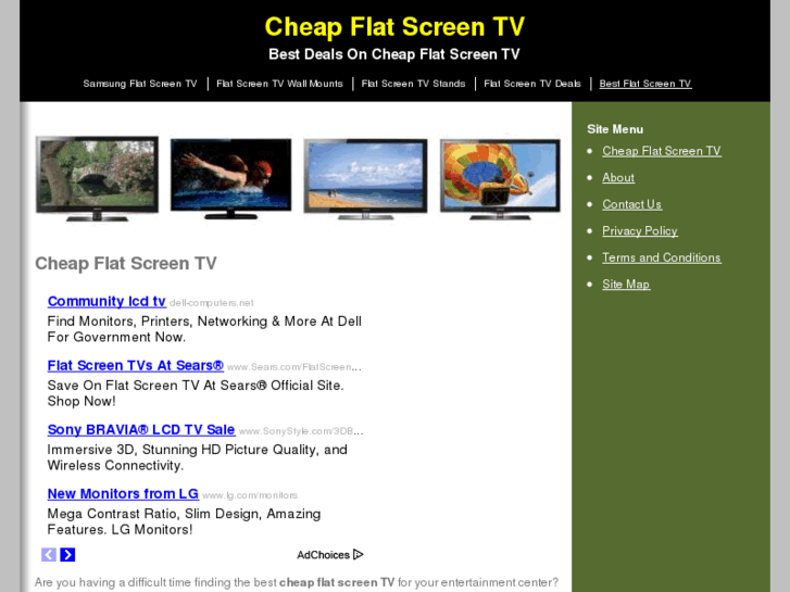 www.cheapflatscreentv.org