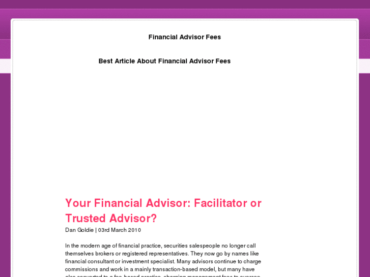 www.financialadvisorfees.com