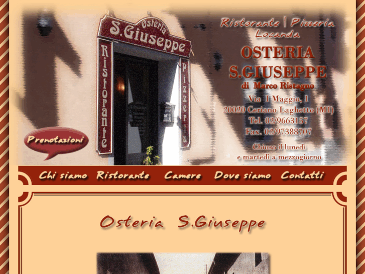 www.osteriasangiuseppe.it