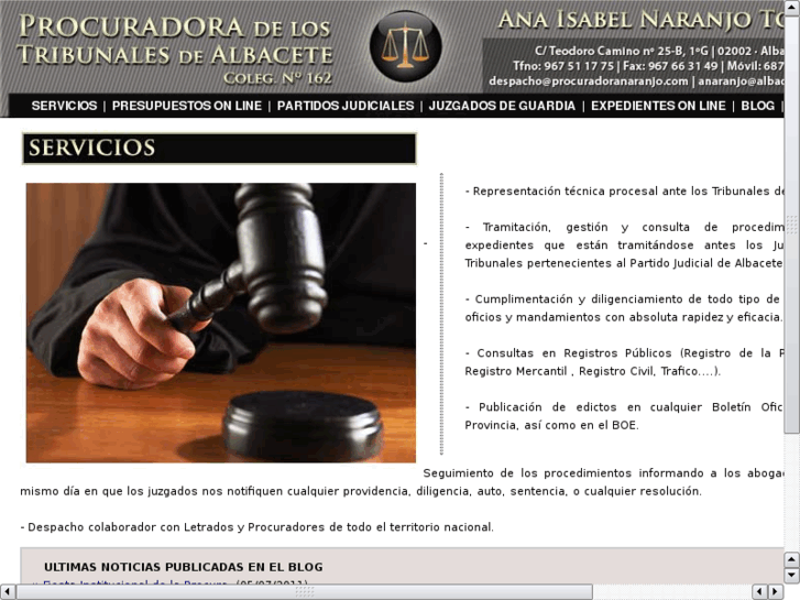 www.procuradorestribunales.es