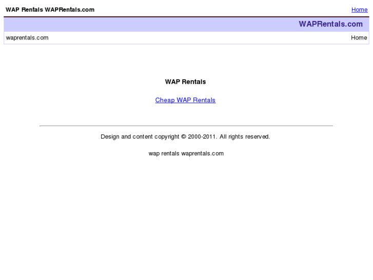 www.waprentals.com