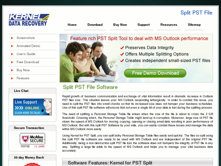 www.splitpstfile.net