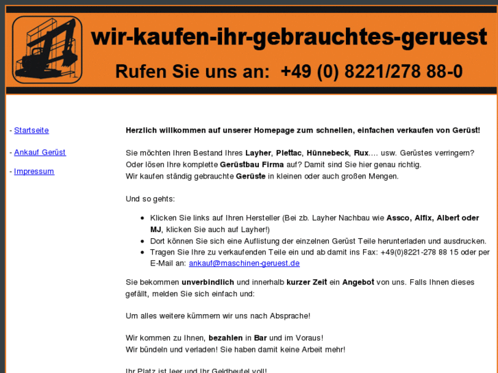 www.wir-kaufen-ihr-gebrauchtes-geruest.com