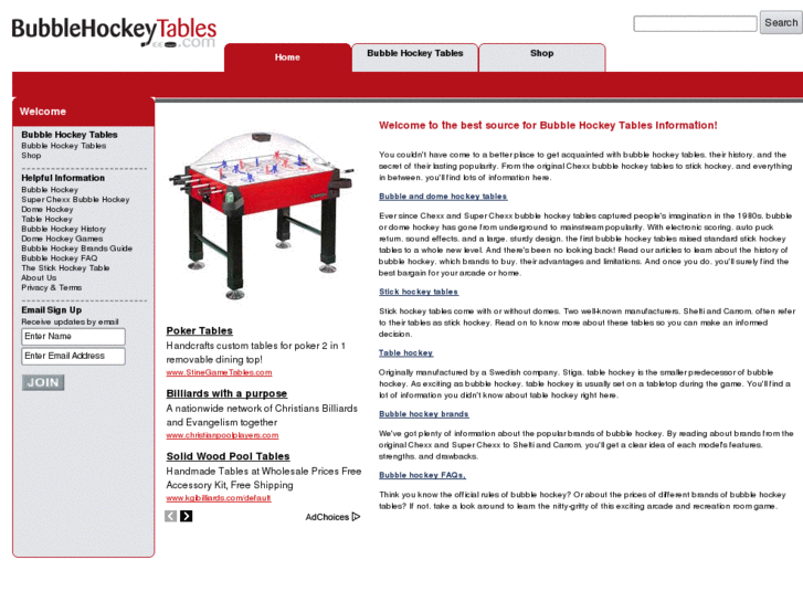 www.bubblehockeytables.com