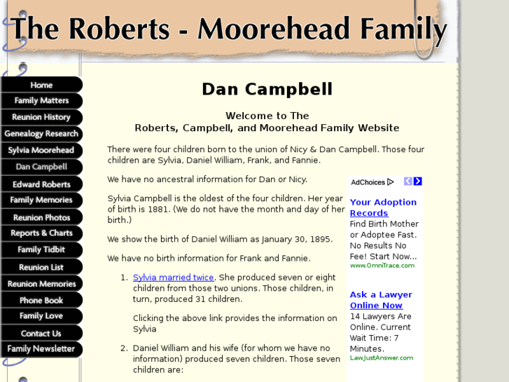 www.campbell-family-website.com